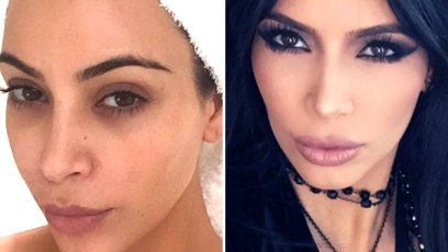 Kim kardashian no makeup