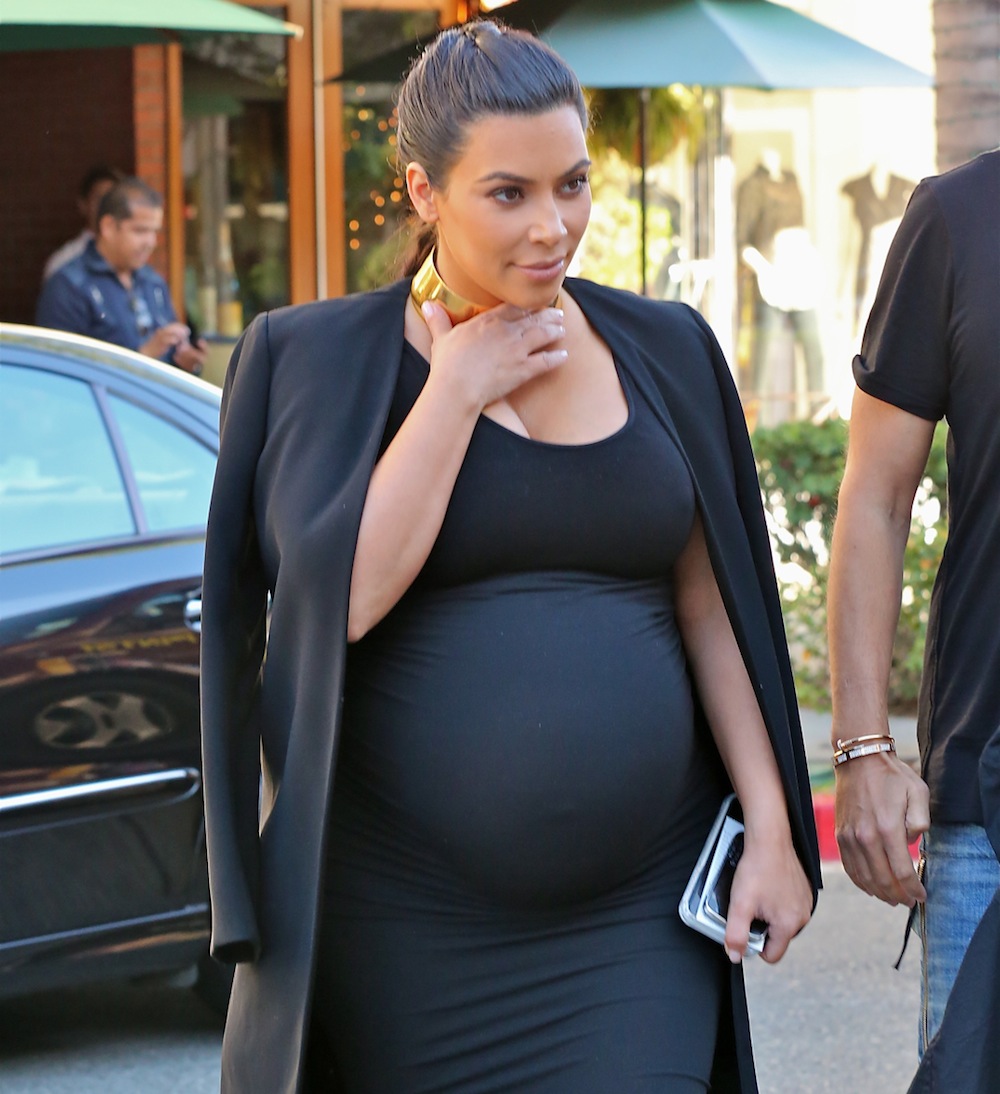 Kim Kardashian Flaunts Massive Pregnancy Boobs in New Instagram Photo image