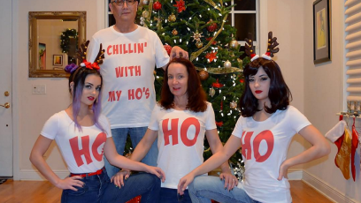 Viral family christmas card