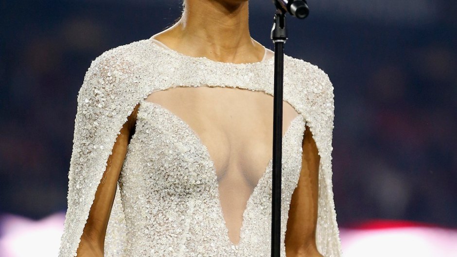 Ciara national anthem cleavage