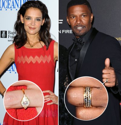 jamie foxx katie holmes rings – getty jamie foxx katie holmes rings – getty