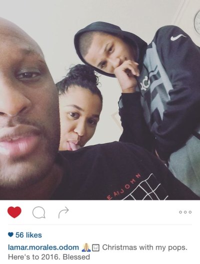 lamar odom and kids first pic instagram