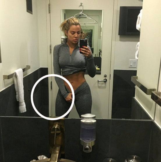 Khloé Kardashian Deletes Gym Selfie After Fans Call Her Out For