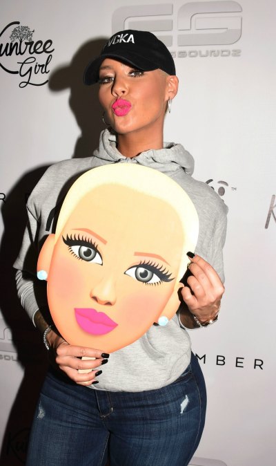 amber rose emoji getty