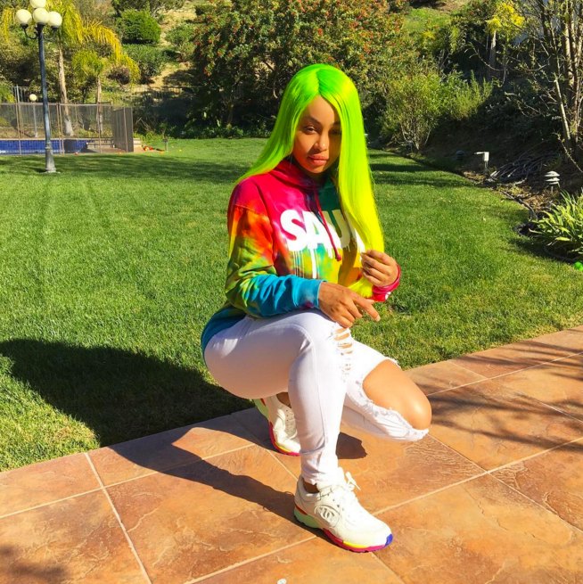 Blac chyna green hair