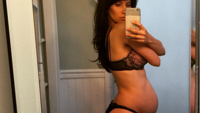 Hilaria baldwin baby bump 6
