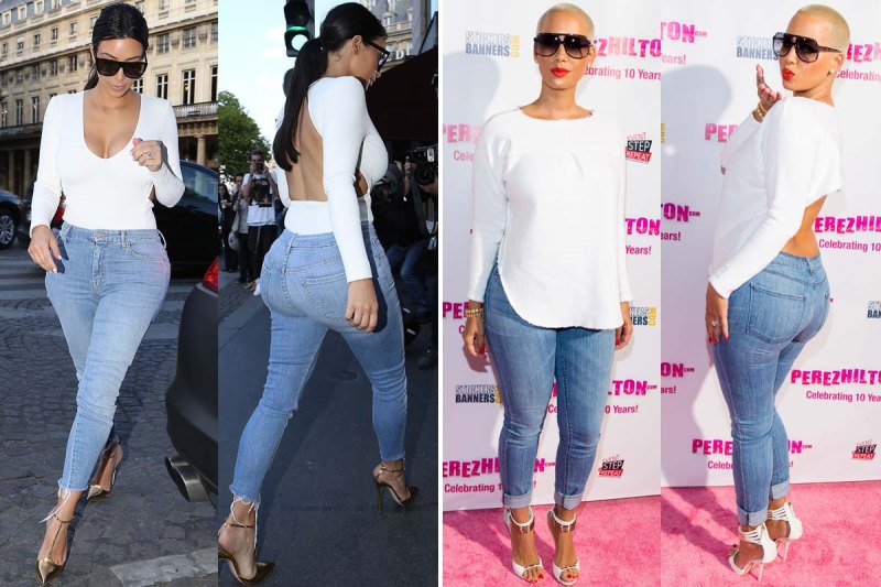 Kim kardashian amber rose style