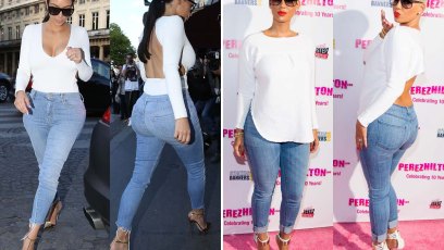 Kim kardashian amber rose style