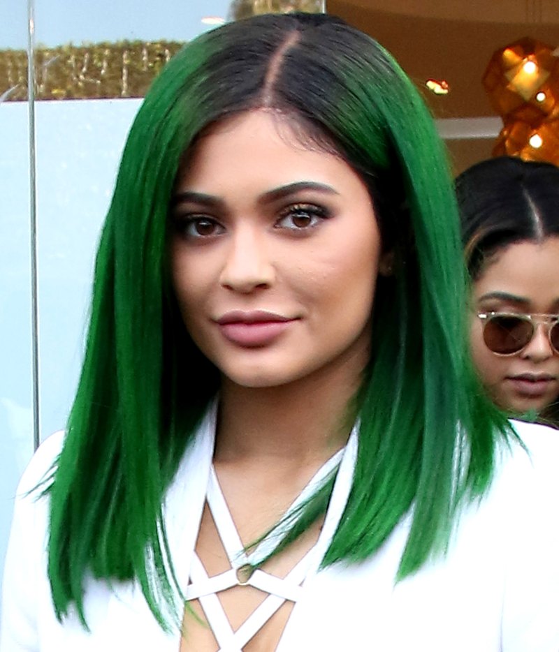 Kylie jenner green hair