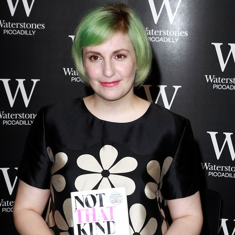 Lena dunham green hair