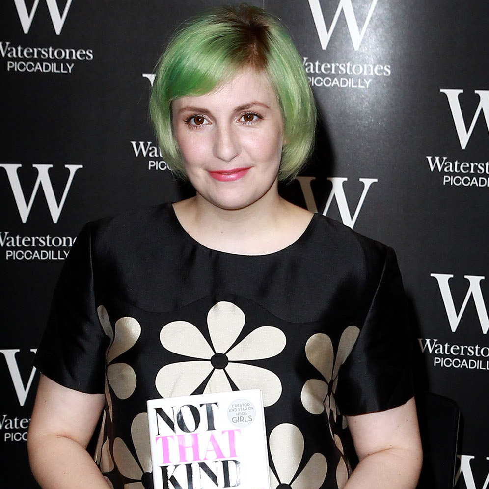 Lena dunham green hair