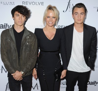 pamela anderson sons getty images