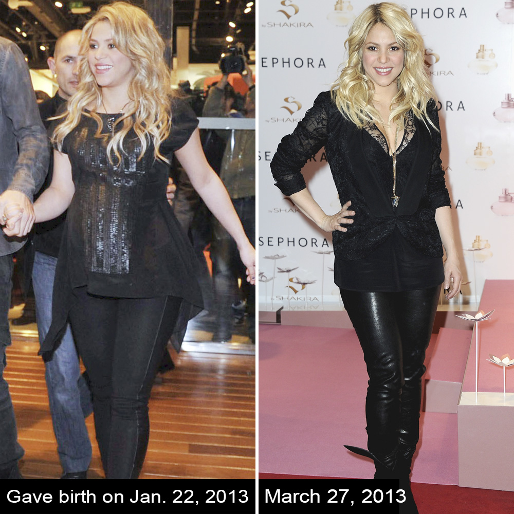 Shakira after birth