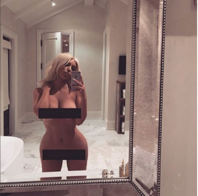 Kim kardashian naked selfie