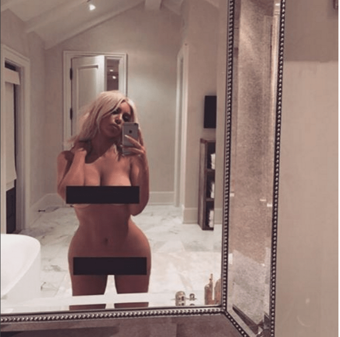 Kim kardashian naked selfie