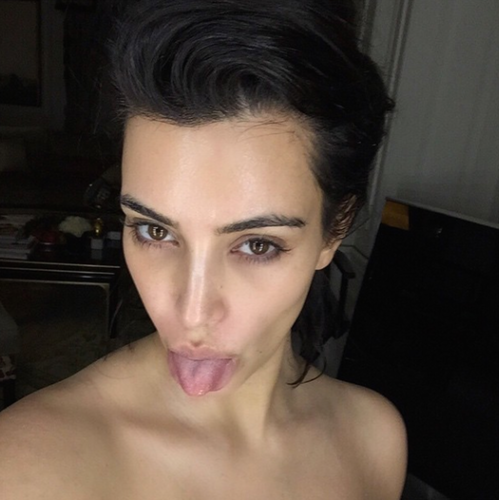 Kim kardashian no makeup 2