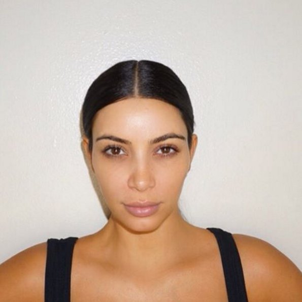 Kim kardashian no makeup 4