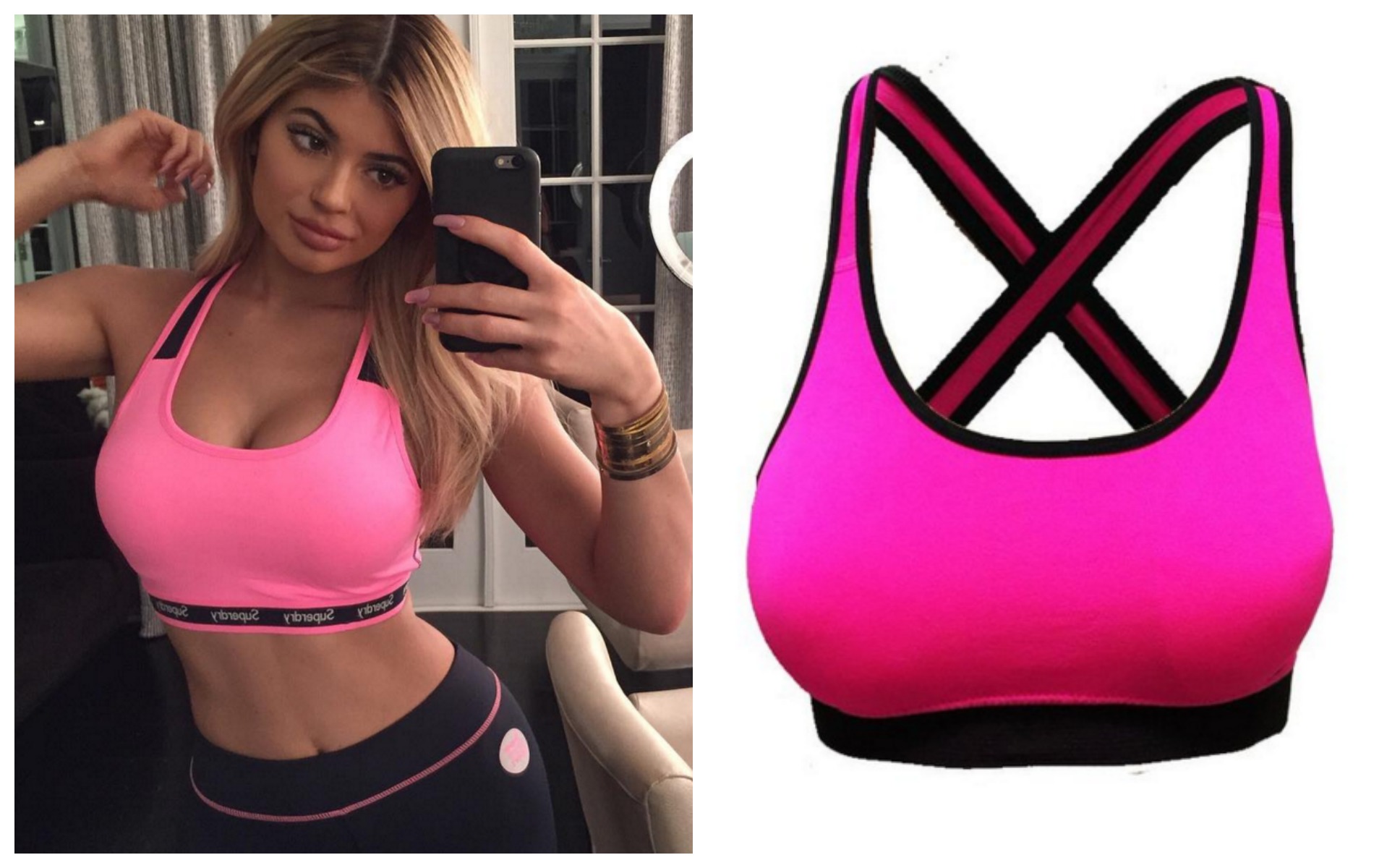 Kylie jenner sports bra