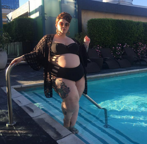 Pregnant Plus-Size Model Tess Holliday Defends Her Body Against Haters -  Life & Style