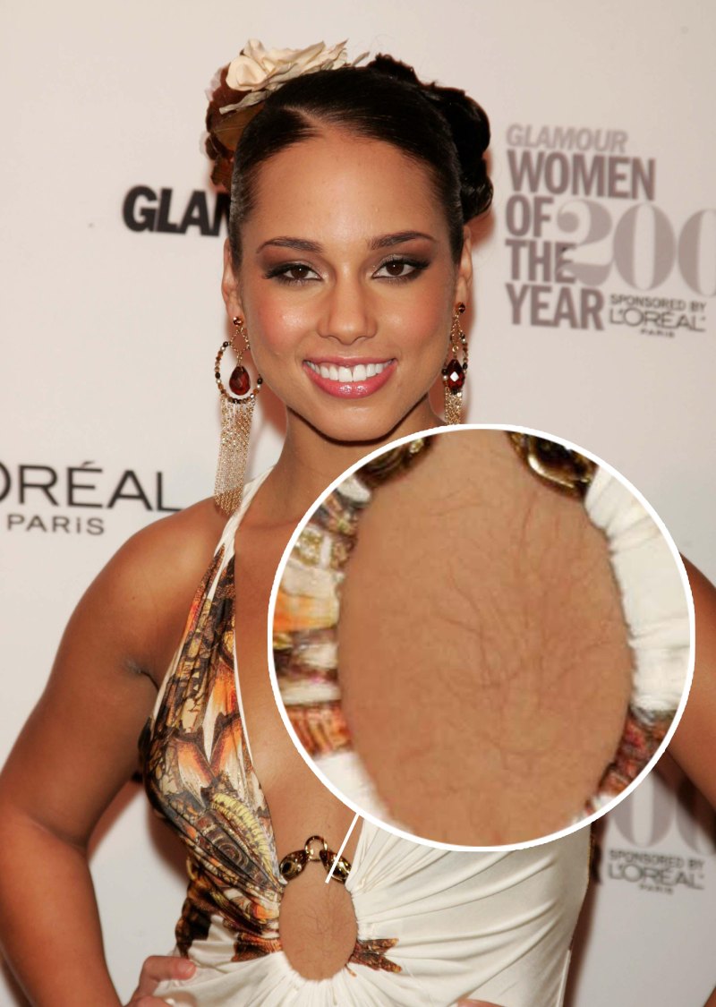 Alicia keys hairy
