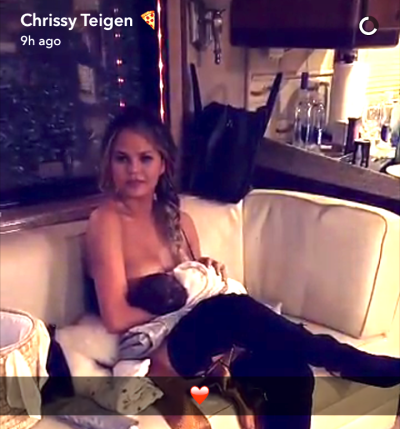 chrissy teigen snapchat