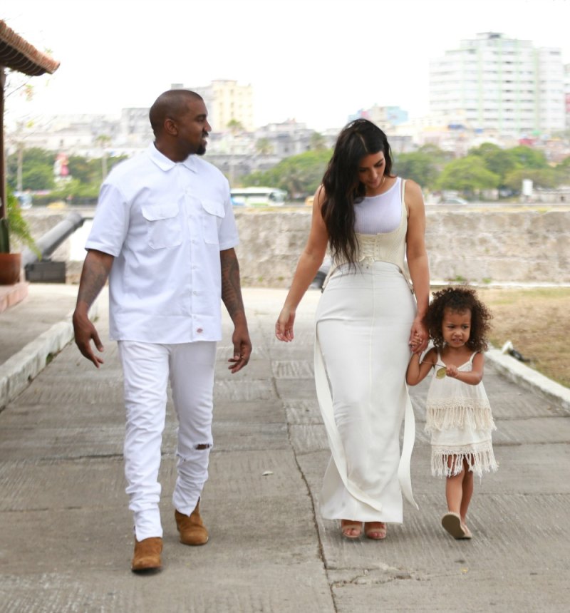 Kanye west kim kardashian north west