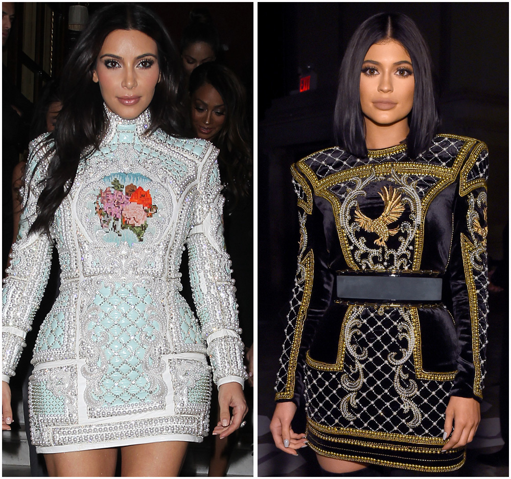 Kylie Jenner Could Be Kim Kardashian's Twin in This Balmain Dress — Plus 10 More Times They Were Practically Same Person - & Style