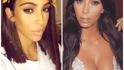 Kim kardashian hair short vs long 7