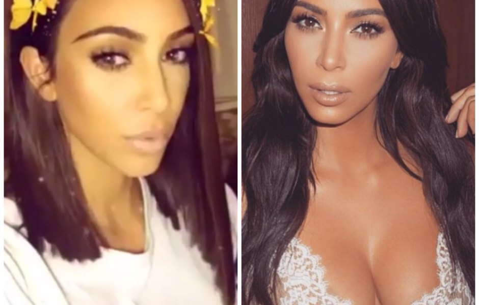 Kim kardashian hair short vs long 7