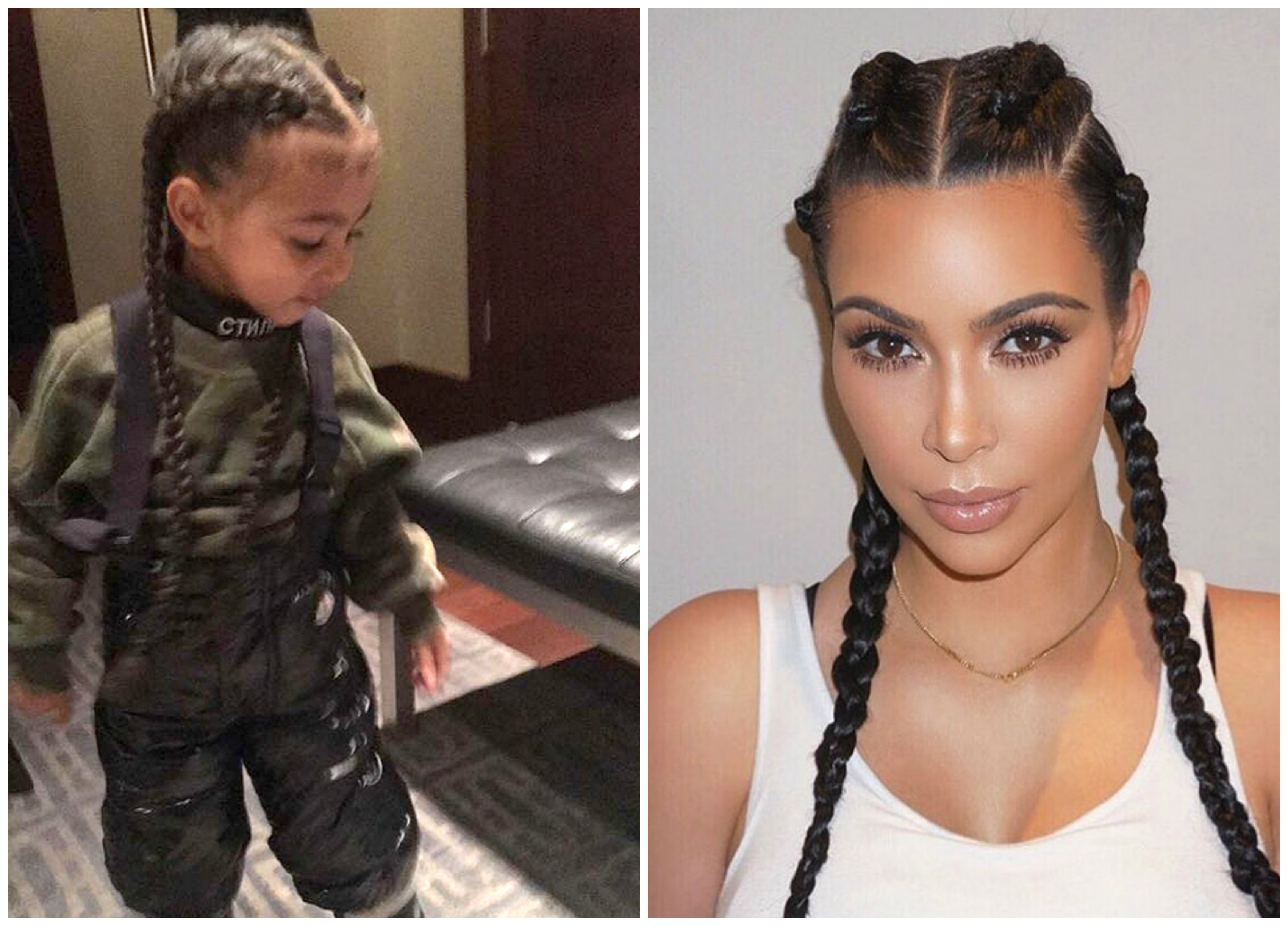Kim kardashian north west matching