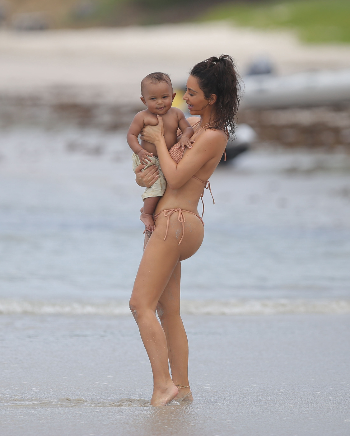Kim Kardashian Shows Off Hard-Earned Bikini Body While on Vacation With  Kids North and Saint! - Life & Style