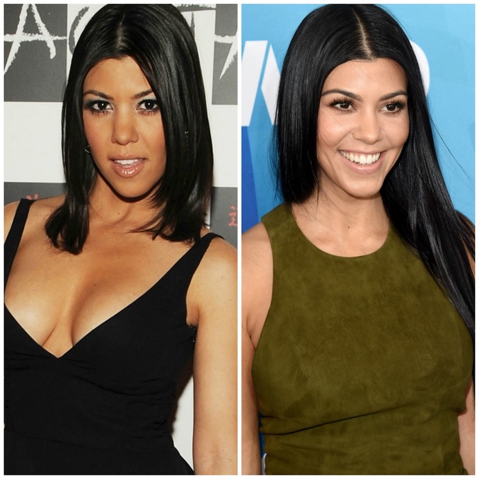 Kourtney kardashian hair short vs long