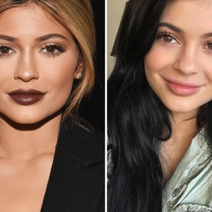 Kylie jenner before and after contour