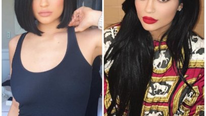 Kylie jenner hair long vs short