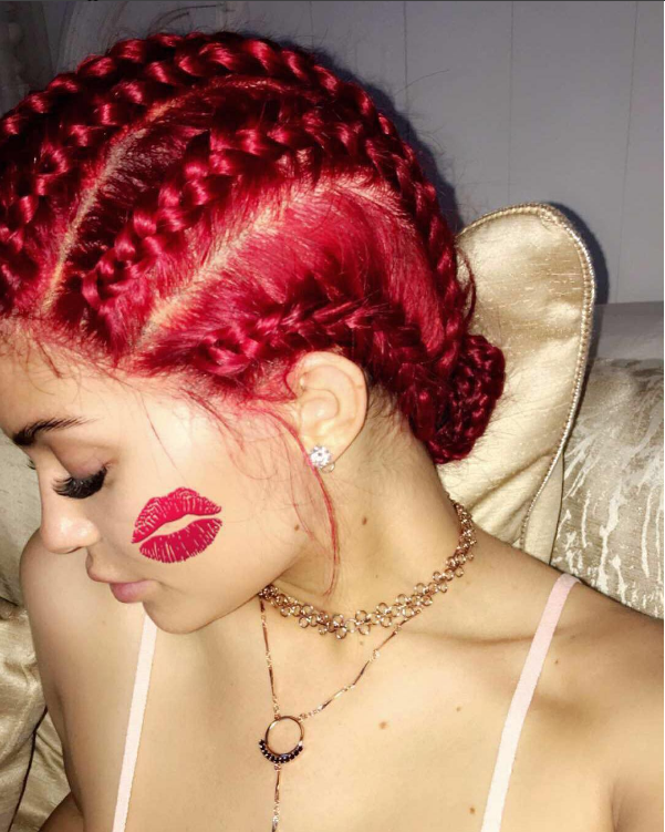 Kylie jenner red hair