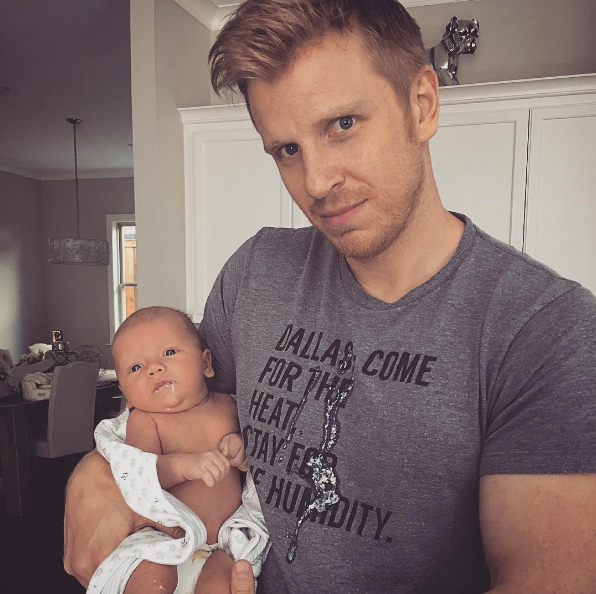 Sean Lowe and Baby Samuel
