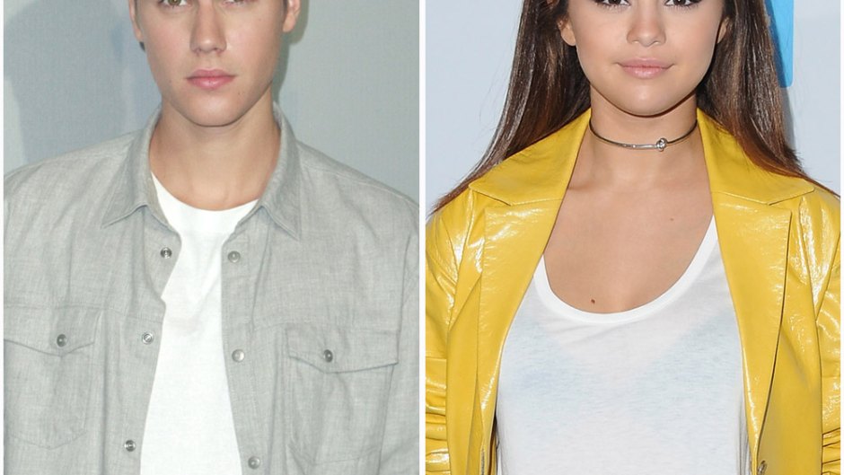 A side by side Justin Bieber and Selena Gomez