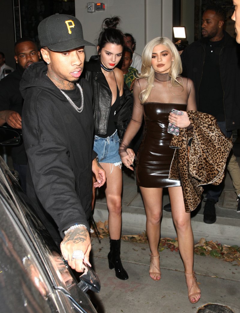 Kylie jenner leather dress 1