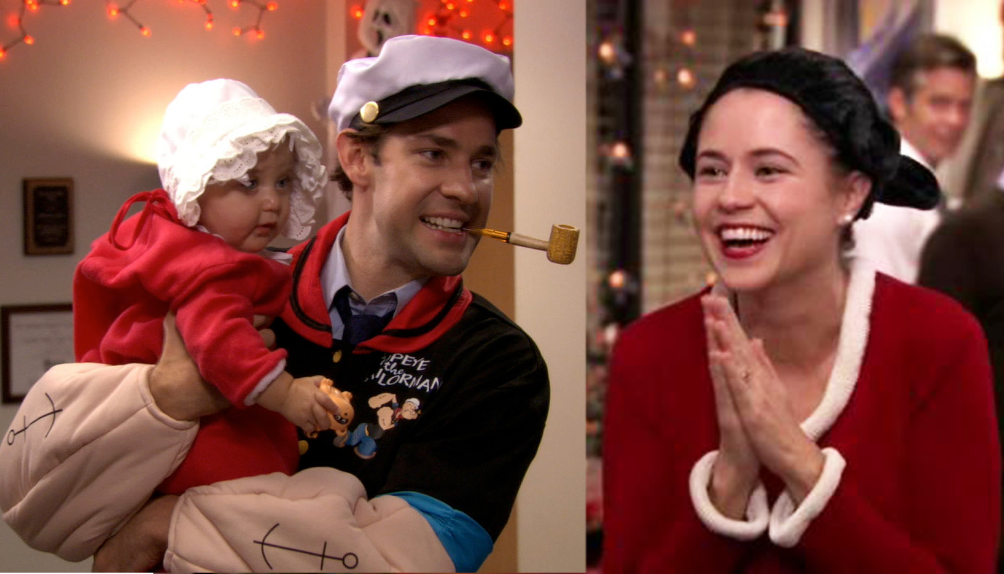 Jim as popeye pam as olive