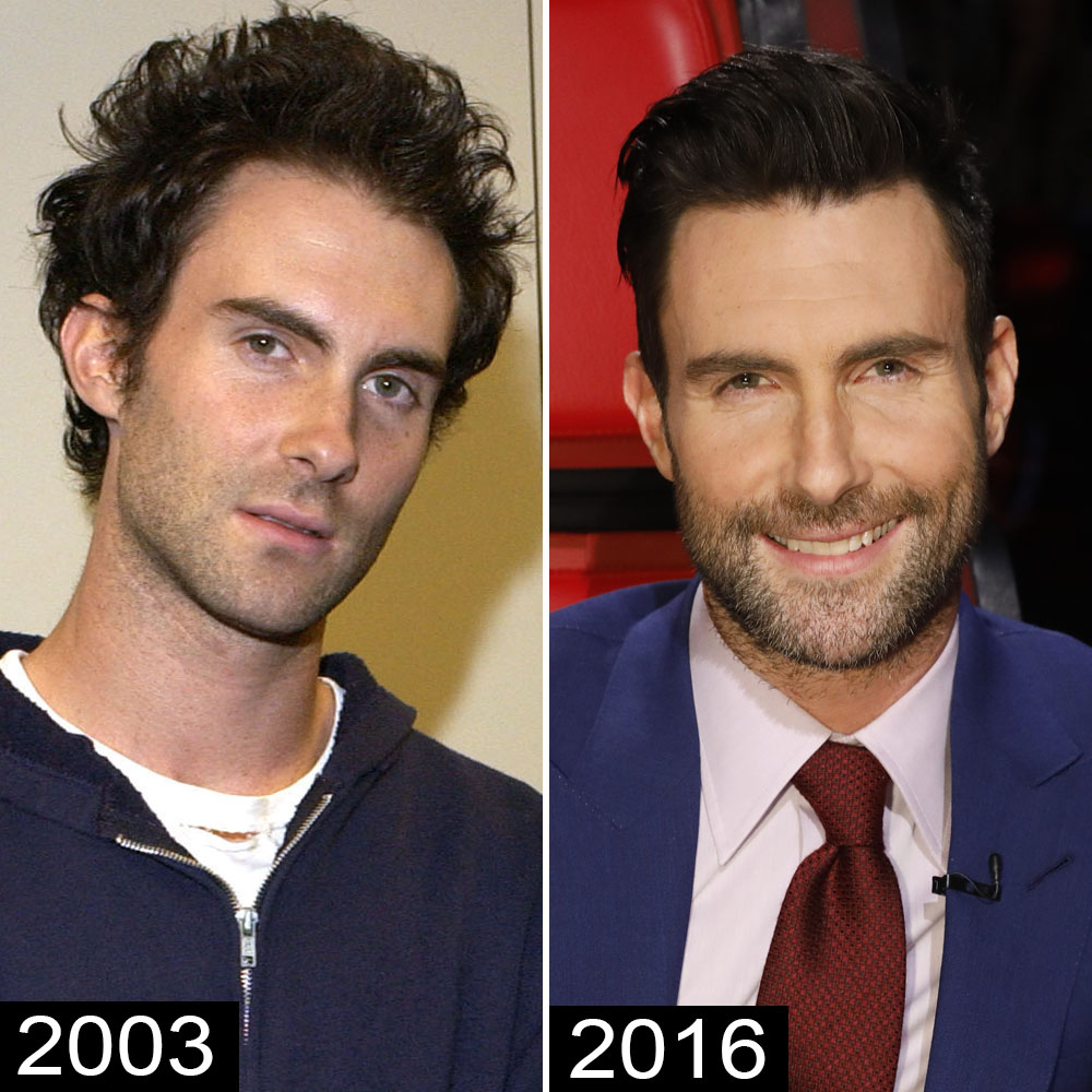 Adam levine then now