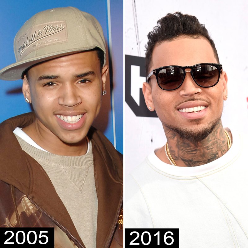 Chris brown then now