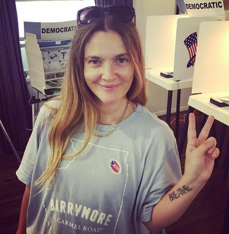 Drew barrymore vote