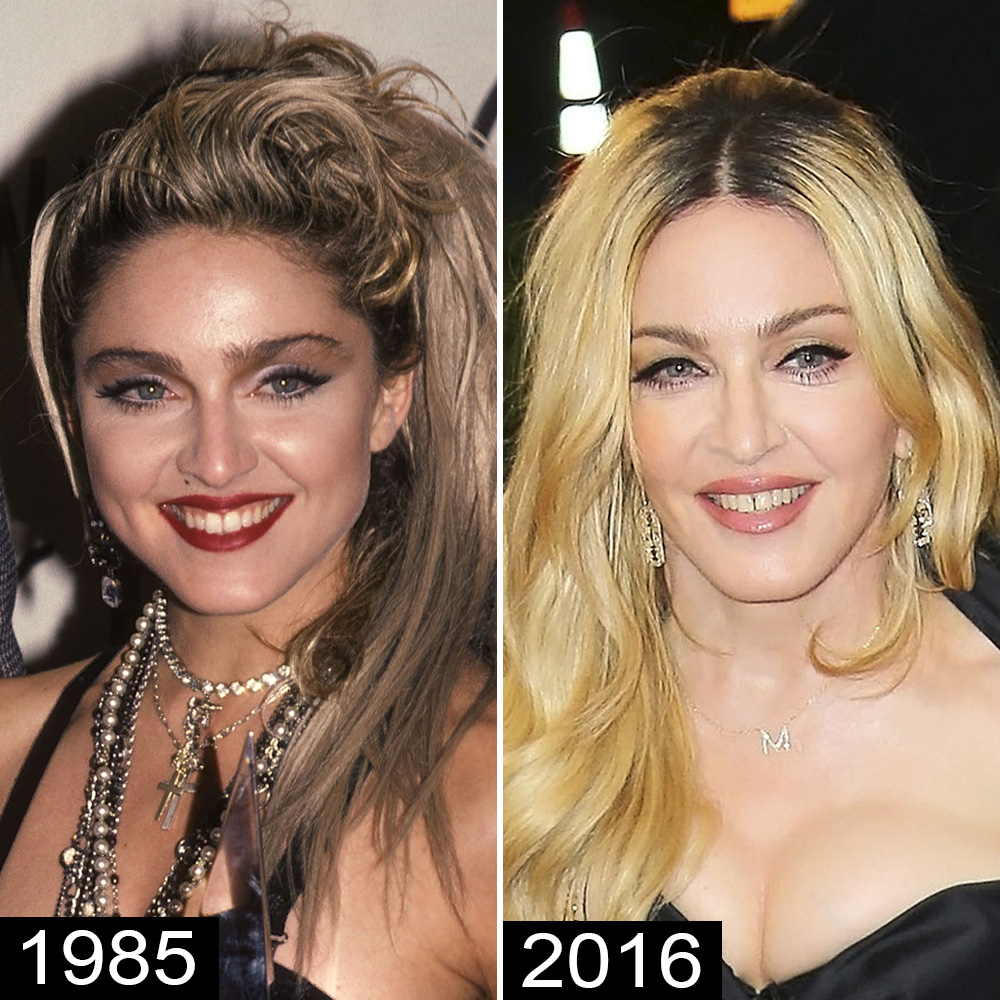 Madonna then now
