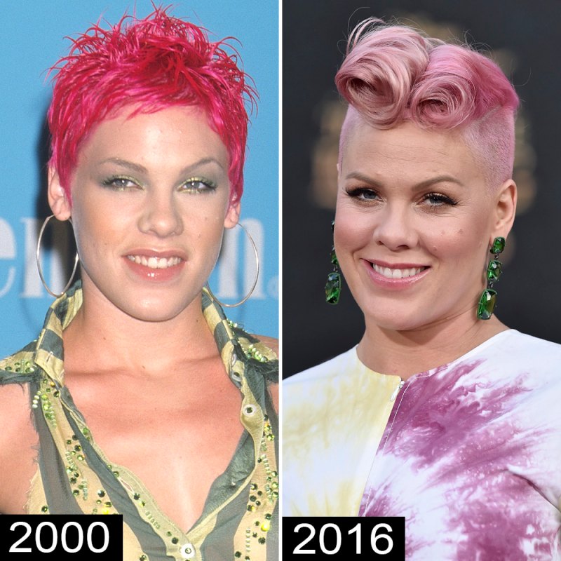 Pink then now