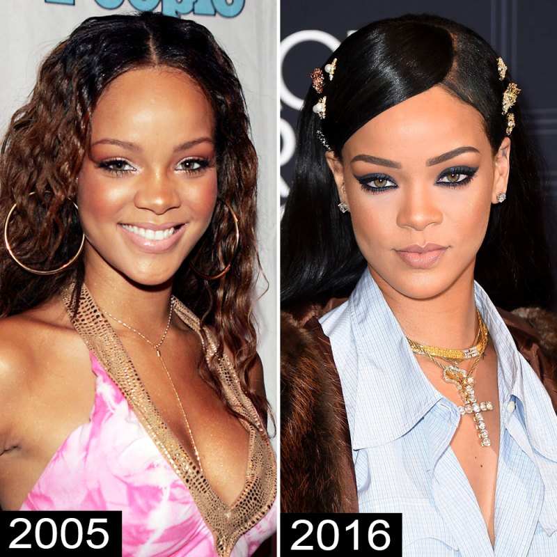 Rihanna then now