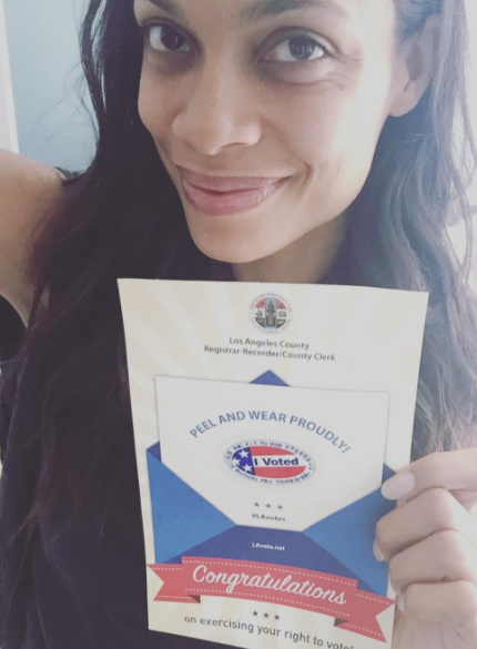 Rosario dawson vote