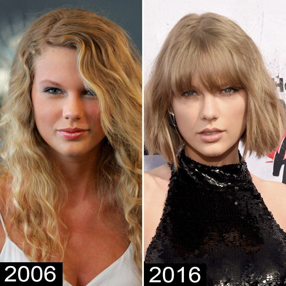 Taylor swift then now