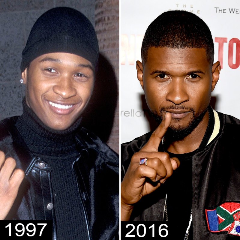 Usher then now