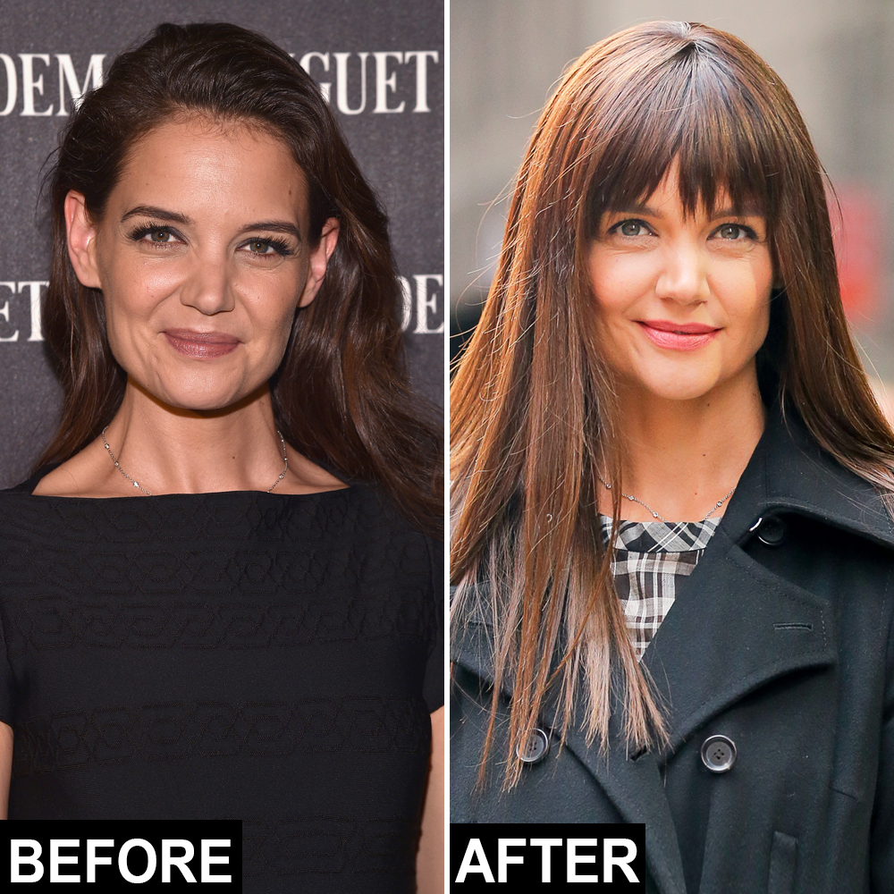 Katie holmes hair transformation
