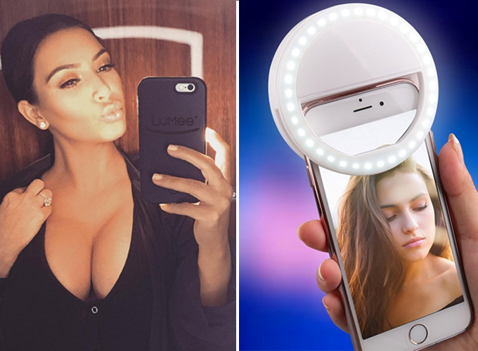 kim kardashian selfie light